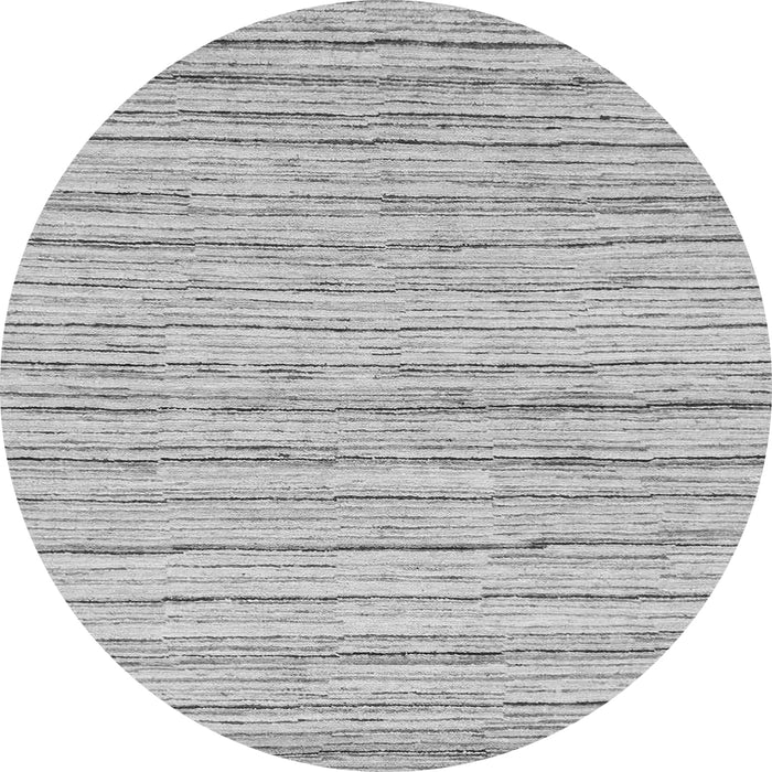 Round Abstract Gray Modern Rug, abs1386gry