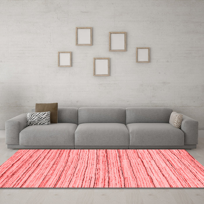 Modern Red Washable Rugs