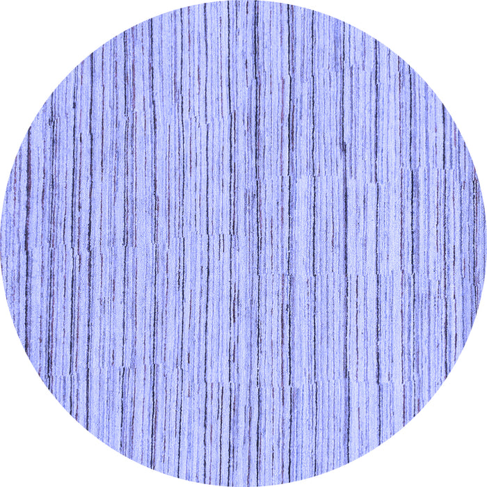 Round Abstract Blue Modern Rug, abs1386blu