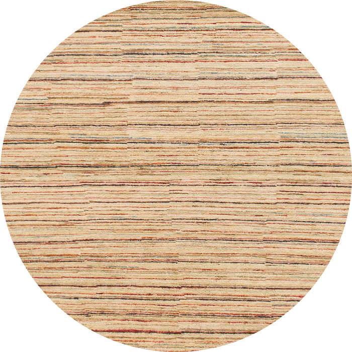 Round Machine Washable Abstract Bronze Brown Rug, wshabs1386