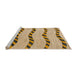 Sideview of Machine Washable Abstract Light Brown Rug, wshabs1387