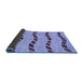 Sideview of Abstract Blue Modern Rug, abs1387blu