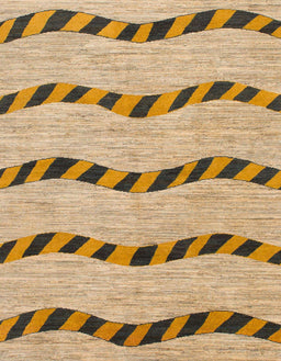 Abstract Light Brown Modern Rug, abs1387