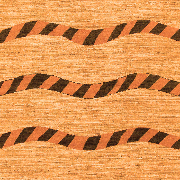 Abstract Orange Modern Rug, abs1387org