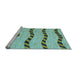 Sideview of Machine Washable Abstract Light Blue Modern Rug, wshabs1387lblu
