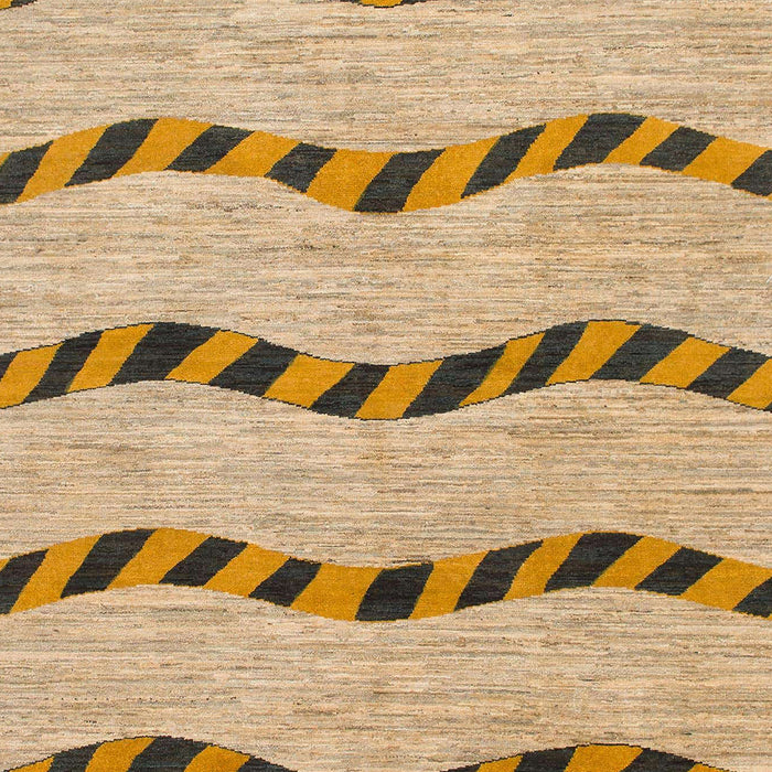 Machine Washable Abstract Light Brown Rug, wshabs1387