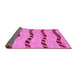 Sideview of Abstract Pink Modern Rug, abs1387pnk