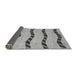 Sideview of Abstract Gray Modern Rug, abs1387gry