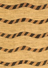 Abstract Brown Modern Rug, abs1387brn