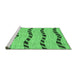 Sideview of Machine Washable Abstract Emerald Green Modern Area Rugs, wshabs1387emgrn