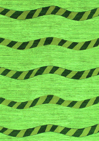 Abstract Green Modern Rug, abs1387grn