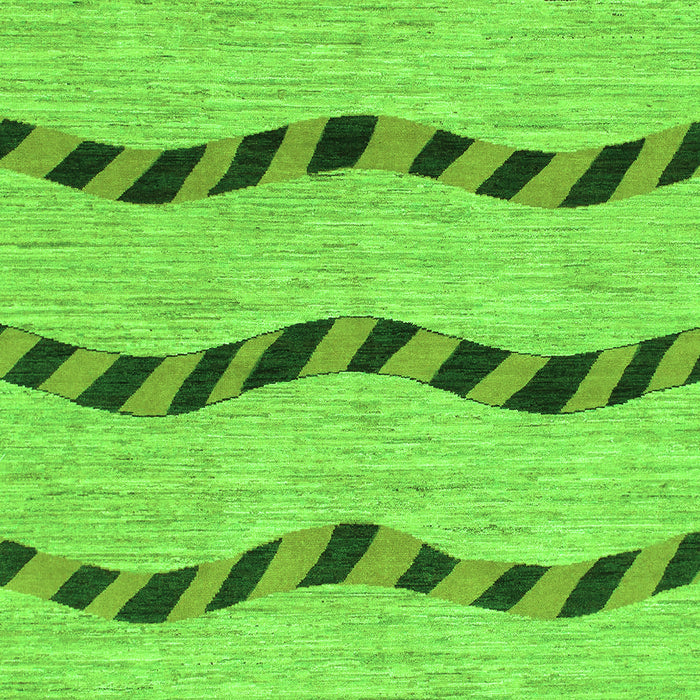 Abstract Green Modern Rug, abs1387grn