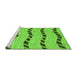 Sideview of Machine Washable Abstract Green Modern Area Rugs, wshabs1387grn