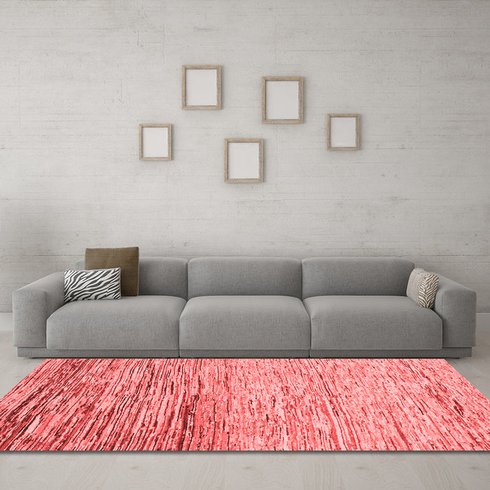 Modern Red Washable Rugs