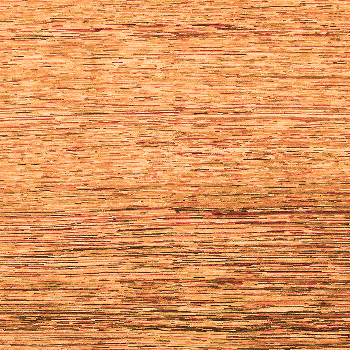 Square Machine Washable Abstract Orange Modern Area Rugs, wshabs1388org