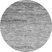 Round Abstract Gray Modern Rug, abs1388gry