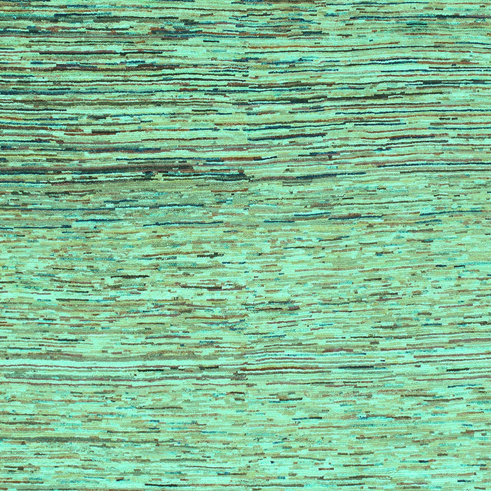 Machine Washable Abstract Turquoise Modern Area Rugs, wshabs1388turq