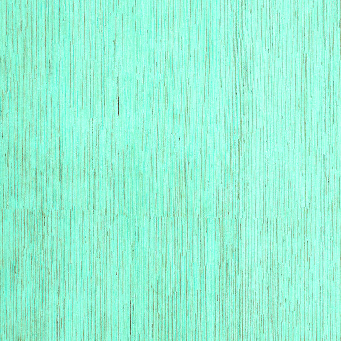 Square Machine Washable Solid Turquoise Modern Area Rugs, wshabs1389turq