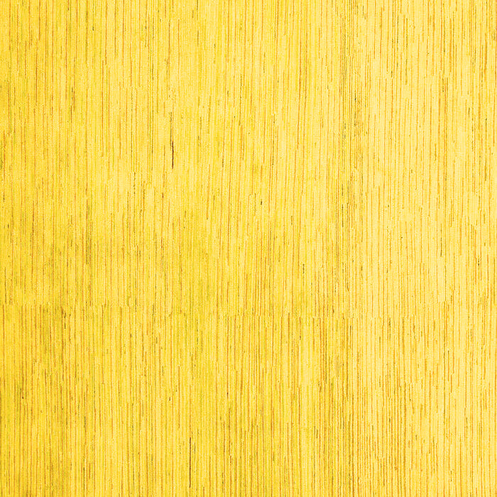 Square Machine Washable Solid Yellow Modern Rug, wshabs1389yw