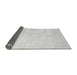 Sideview of Solid Gray Modern Rug, abs1389gry