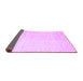 Sideview of Solid Purple Modern Rug, abs1389pur