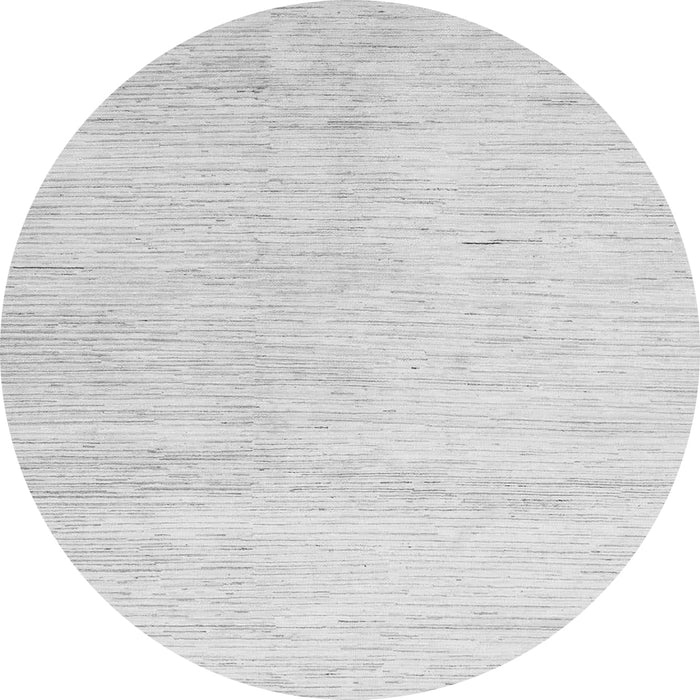 Round Solid Gray Modern Rug, abs1389gry