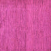 Square Machine Washable Abstract Pink Modern Rug, wshabs138pnk