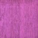 Square Machine Washable Abstract Purple Modern Area Rugs, wshabs138pur