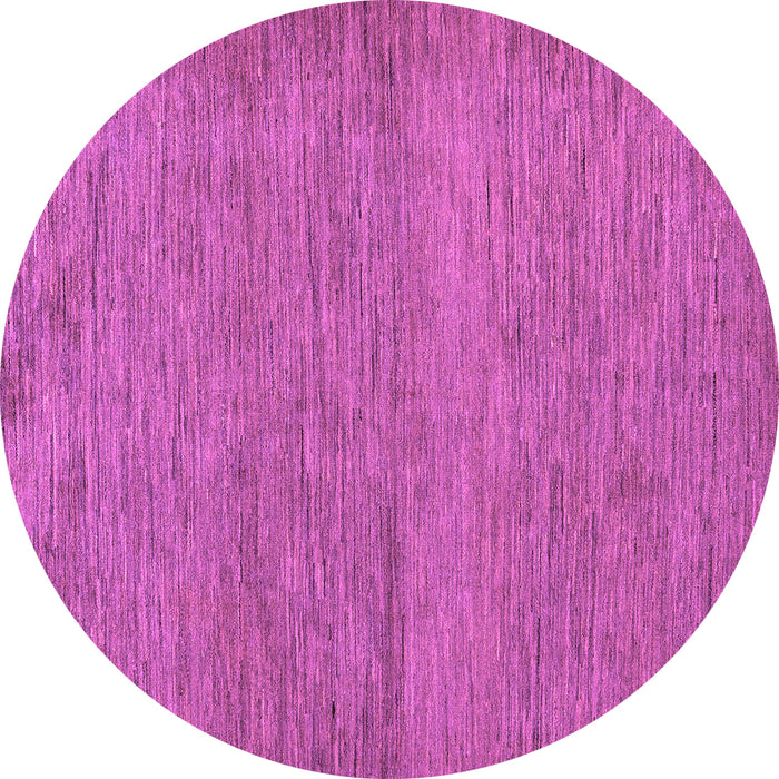 Round Machine Washable Abstract Purple Modern Area Rugs, wshabs138pur