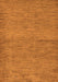 Machine Washable Abstract Orange Modern Area Rugs, wshabs138org