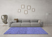 Machine Washable Abstract Blue Modern Rug in a Living Room, wshabs138blu