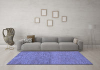 Machine Washable Abstract Blue Modern Rug, wshabs138blu