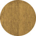 Round Abstract Brown Modern Rug, abs138brn