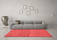 Machine Washable Abstract Red Modern Rug, wshabs138red