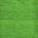 Square Abstract Green Modern Rug, abs138grn