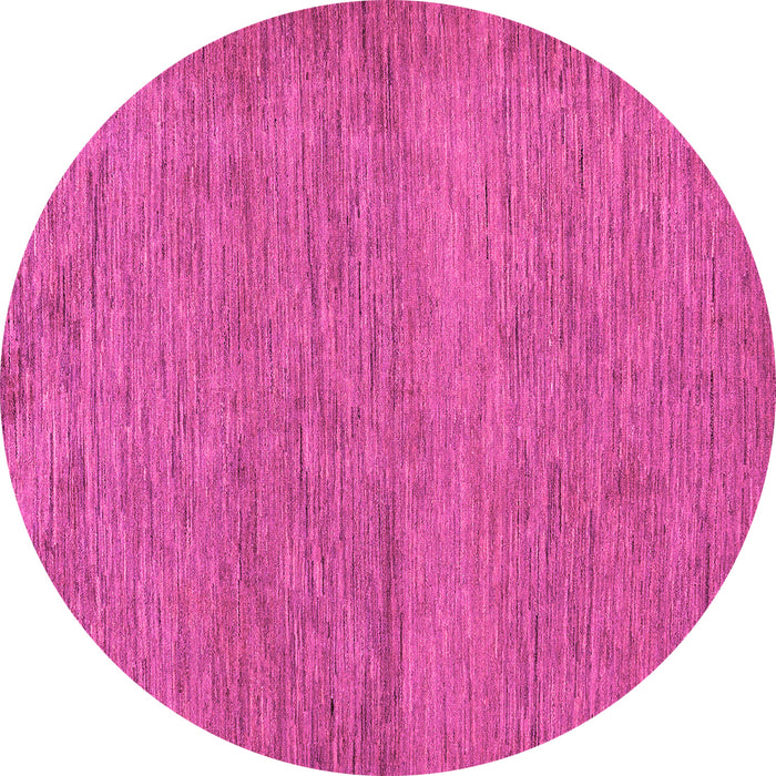 Round Machine Washable Abstract Pink Modern Rug, wshabs138pnk