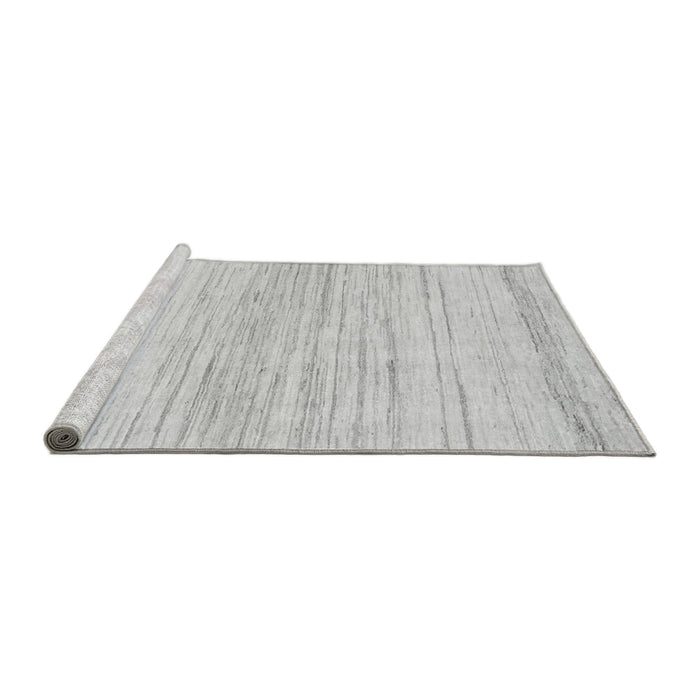 Sideview of Machine Washable Solid Gray Modern Rug, wshabs1390gry