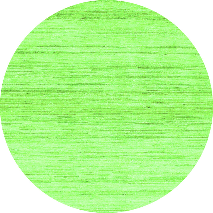 Round Solid Green Modern Rug, abs1390grn
