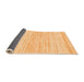 Sideview of Solid Orange Modern Rug, abs1390org