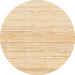 Round Abstract Sun Yellow Solid Rug, abs1390