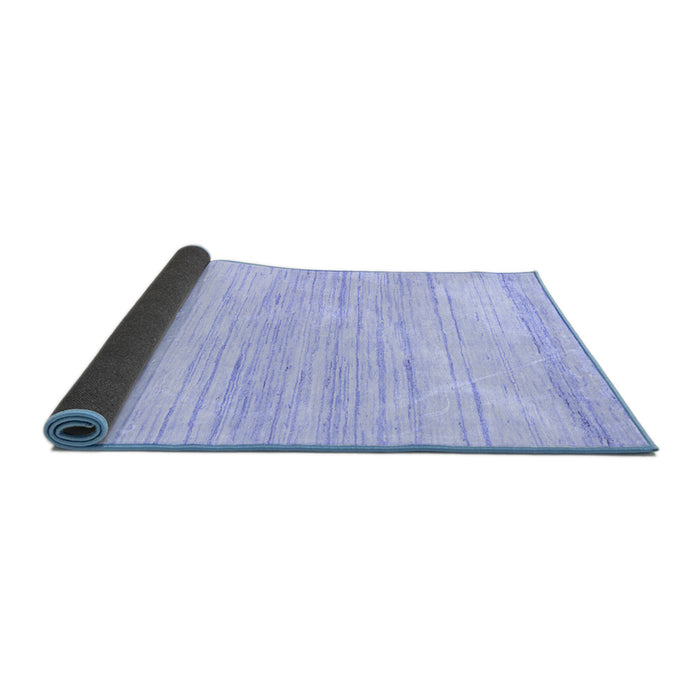 Sideview of Solid Blue Modern Rug, abs1390blu