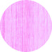 Round Solid Purple Modern Rug, abs1390pur