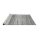 Sideview of Machine Washable Abstract Gray Modern Rug, wshabs1391gry