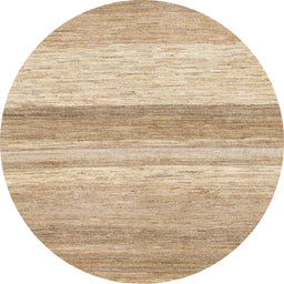 Round Abstract Brown Modern Rug, abs1391