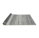 Sideview of Abstract Gray Modern Rug, abs1391gry