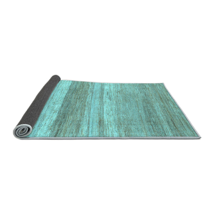 Sideview of Abstract Light Blue Modern Rug, abs1391lblu