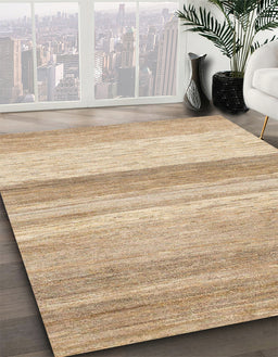 Machine Washable Abstract Brown Rug in a Family Room, wshabs1391