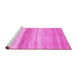 Sideview of Machine Washable Abstract Pink Modern Rug, wshabs1391pnk