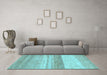 Machine Washable Abstract Light Blue Modern Rug in a Living Room, wshabs1391lblu