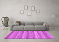 Machine Washable Abstract Purple Modern Rug, wshabs1392pur